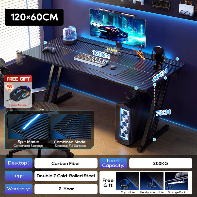Xpanse Carbon Fibre Z-Type Gaming Table