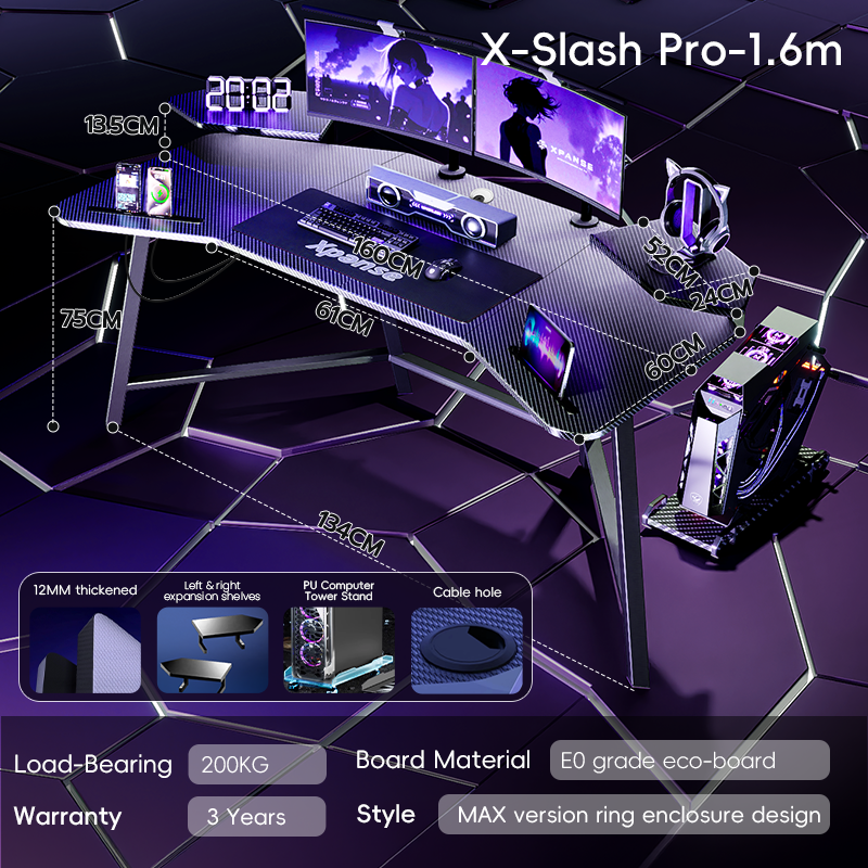 Xpanse X-Slash Winged Gaming Table