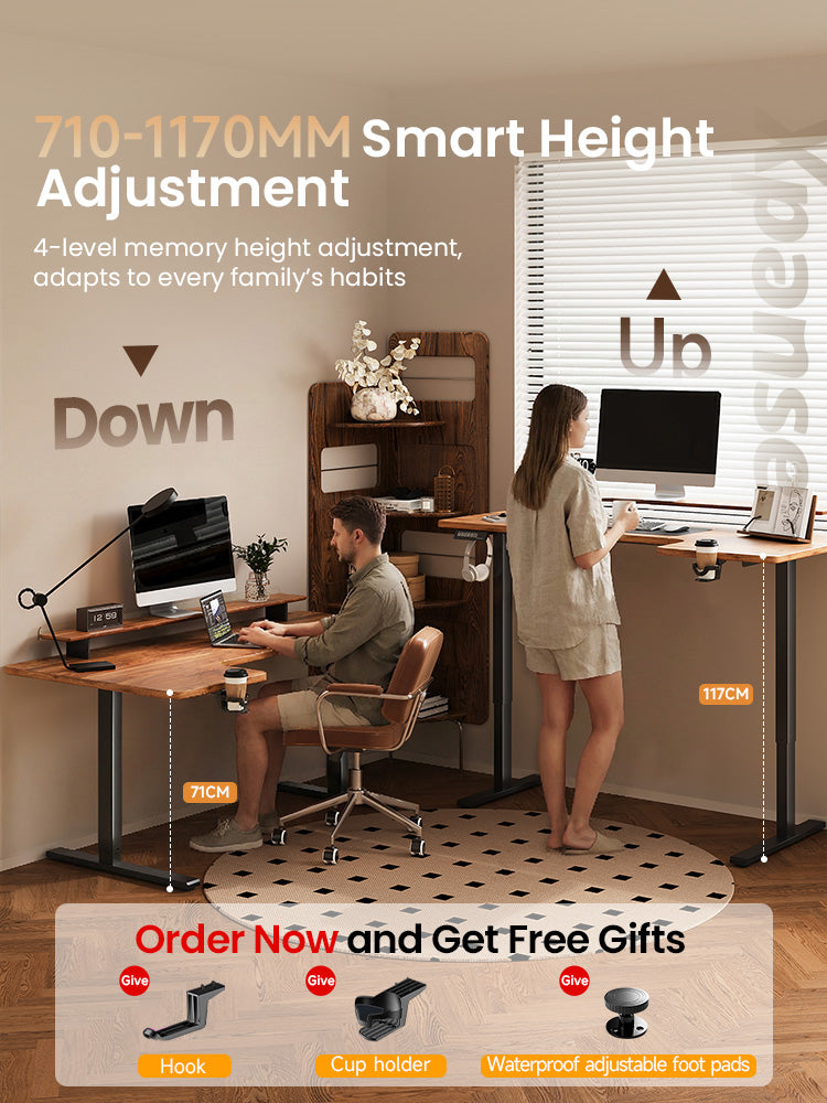 Xpanse Electric L-shape Table