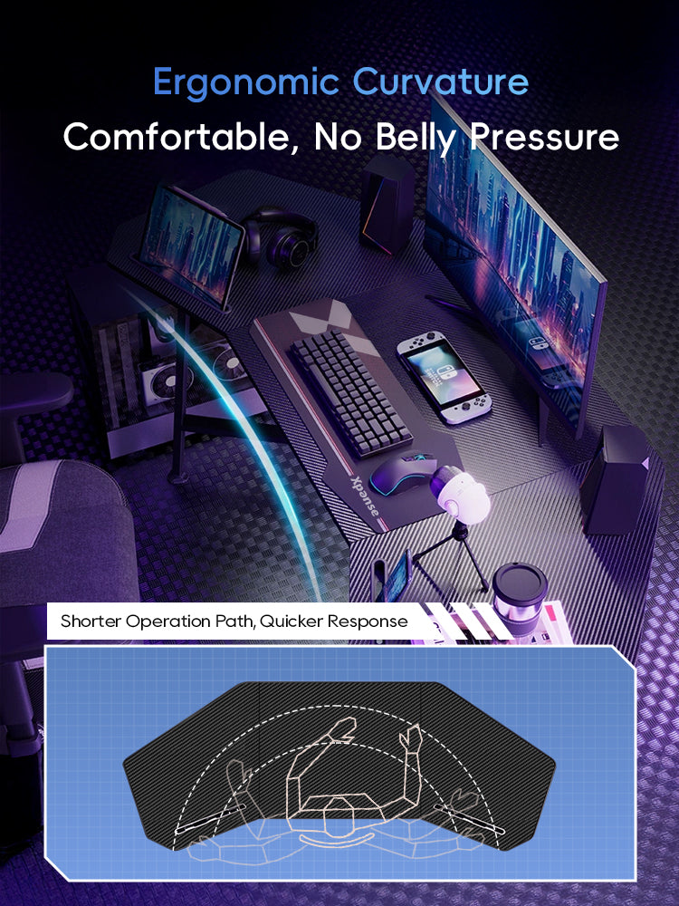 Xpanse X-Slash Winged Gaming Table