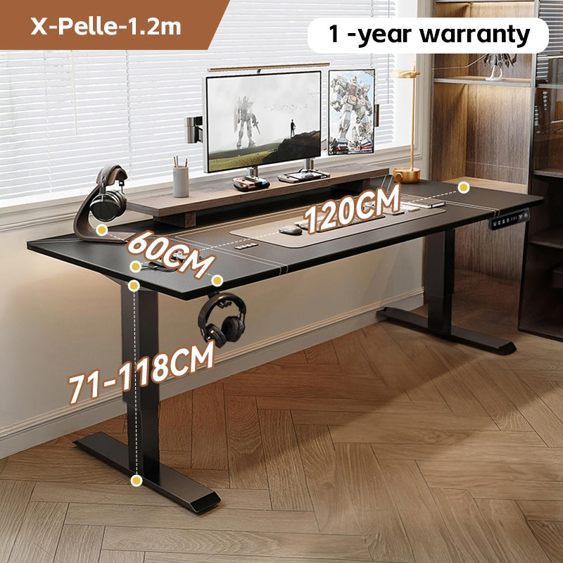 Xpanse X-Pelle Leather Electric Table