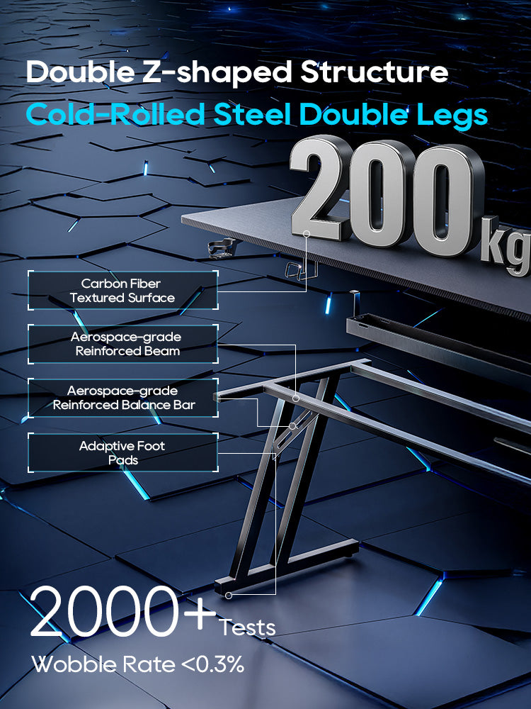 Xpanse Carbon Fibre Z-Type Gaming Table