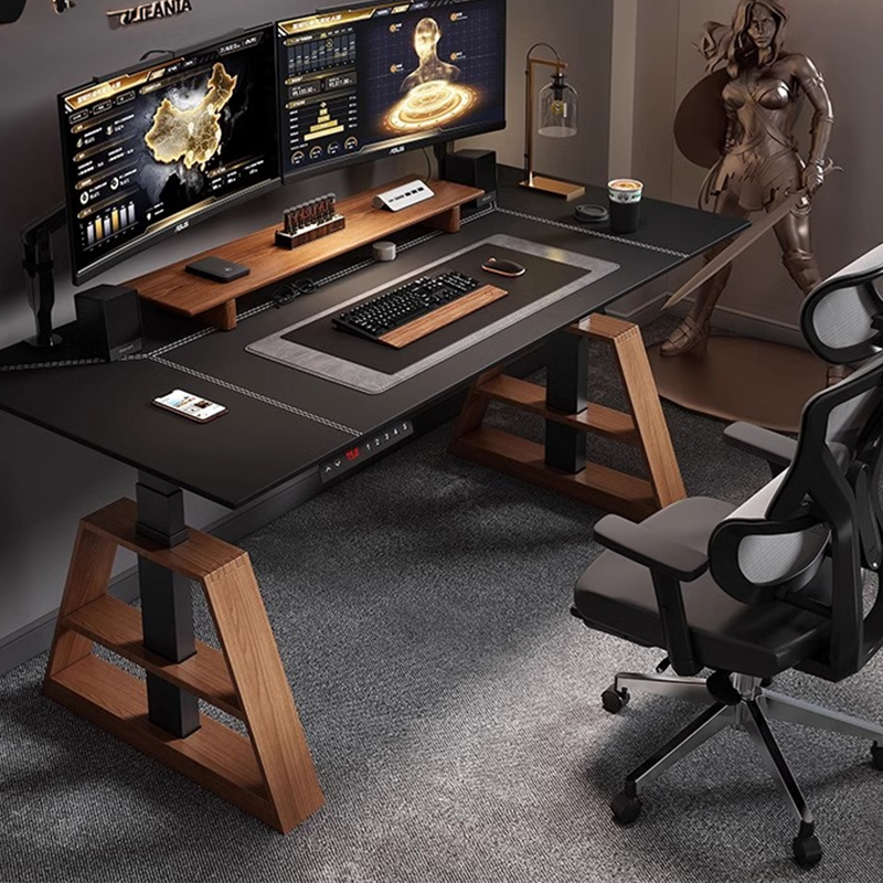 Xpanse X-Pelle Leather Electric Table